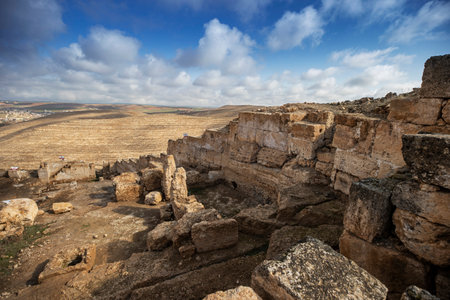 Zerzevan castle border headquarters of the Roman Empireの写真素材