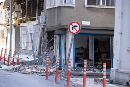 Iskenderun, Hatay, Turkey- February 7th, 2023: Turkey earthquake, kahramanmaras, gaziantep, adana, Hatay, adiyaman February 2023, earthquake scenesの写真素材
