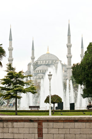 The Blue Mosque in Istanbul, Turkeyの写真素材