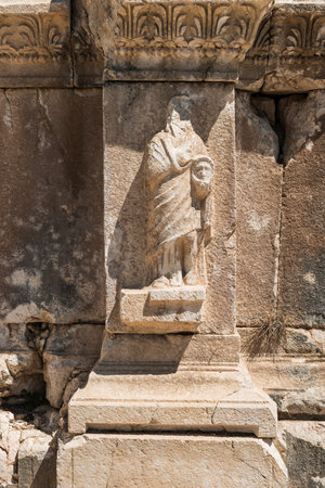 Sagalassos Ancient City. View of the surviving ruins of the Roman building in the ancient city of Sagalassos in Turkey's Burdur province.の写真素材