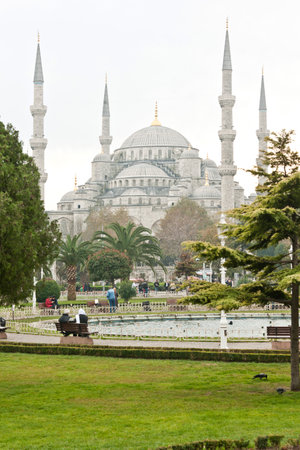 The Blue Mosque in Istanbul, Turkeyの写真素材