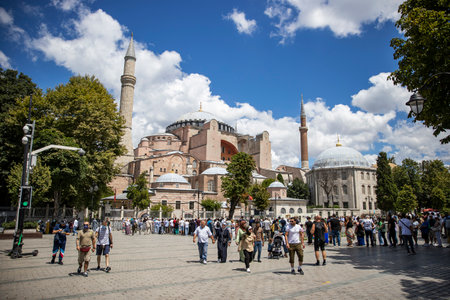 Hagia Sophia / Hagia Sophia. Hagia Sophia is the famous historical building of Istanbul. Turkey.の写真素材