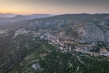 Aerial photographs Turkey Isparta - Sutculerの写真素材