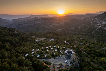 Aerial photographs Turkey Isparta - Sutculerの写真素材