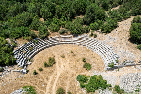 Adada is an ancient city and archaeological site in ancient Pisidia, located in Isparta, Turkey.の写真素材