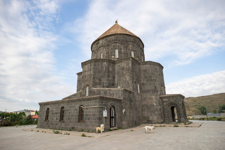 Eastern Anatolia, Turkey. Cityscape of the Kars town in Kars province