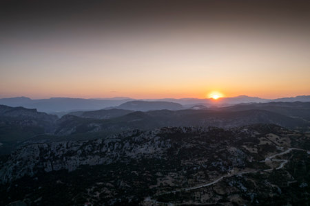 Aerial photographs Turkey Ispartaの写真素材
