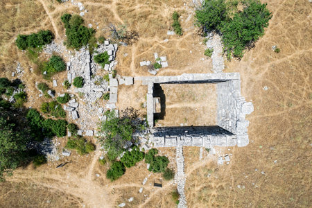 Adada is an ancient city and archaeological site in ancient Pisidia, located in Isparta,Turkey.の写真素材