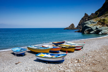 Cayyaka Village is in Cide, Turkey.の写真素材