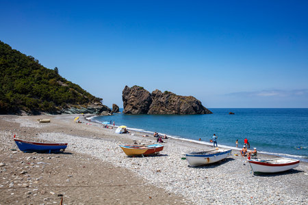 Cayyaka Village is in Cide, Turkey.の写真素材