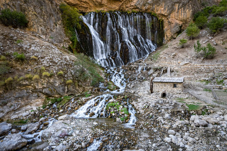 Located in Aladaglar National Park, it is Turkey's largest waterfall. KapuzbaÅÄ± waterfalls.の写真素材