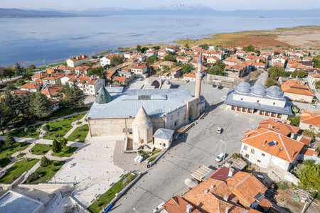 Drone photos of Konya BeyÅŸehir historical Esrefoglu Mosque