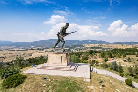 Dumlupinar Martyrdom in Dumlupinar, Kutahya, Turkey.の写真素材
