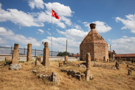Himmet Baba Dome view,Seljuk Period,Phrygian valleyの写真素材