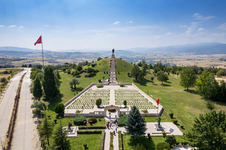 Dumlupinar Martyrdom in Dumlupinar, Kutahya, Turkey.の写真素材
