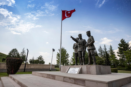 Dumlupinar Martyrdom in Dumlupinar, Kutahya, Turkey.の写真素材