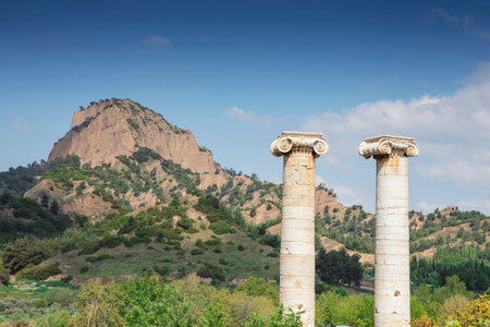 The Temple of Artemis. Sardes (Sardis) Ancient city. Manisa, Turkey. UNESCO World Heritage Tentative...
