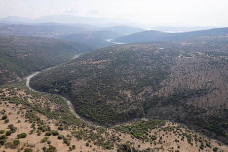 Aigai Ancient City ruins, the city is one of the 12 Aiol cities in Western Anatolia.の写真素材