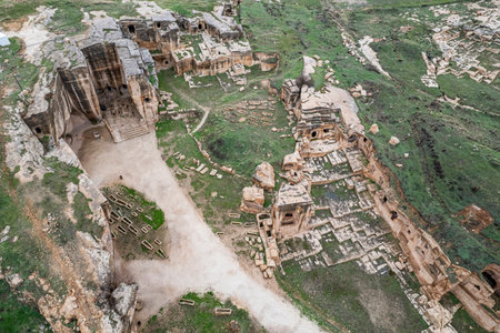 Dara Ancient City. Mesopotamia. Mardin, Turkey. Dara Ancient City, one of the most important settlements of Mesopotamia.の写真素材