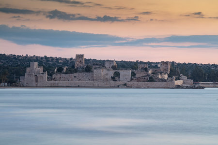 The maiden's castle at twilight blue hour - Mersin, Turkey