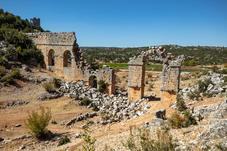 Olba Ancient City in Silifke, Mersin, Turkey.の写真素材