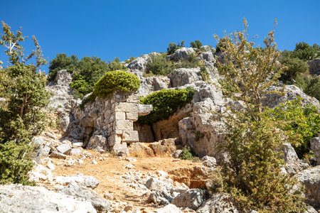 Olba Ancient City in Silifke, Mersin, Turkey.の写真素材