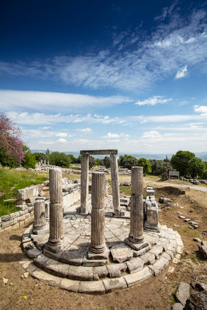 Ruins of the ancient sanctuary Lagina, Turkeyの写真素材