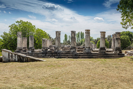 Ruins of the ancient sanctuary Lagina, Turkeyの写真素材