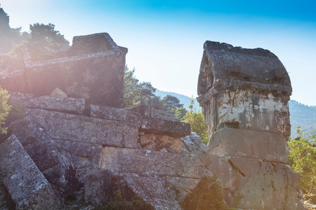 Pinara Ancient City, Fethiye - Turkeyの写真素材