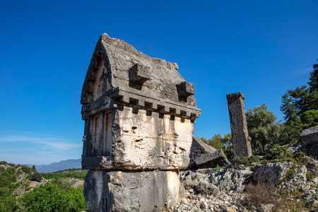 Pinara Ancient City, Fethiye - Turkeyの写真素材