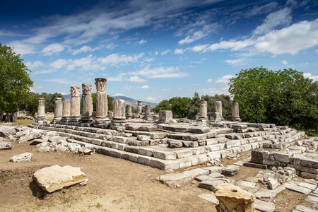Ruins of the ancient sanctuary Lagina, Turkeyの写真素材
