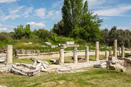 Ruins of the ancient sanctuary Lagina, Turkeyの写真素材