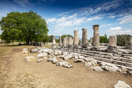 Ruins of the ancient sanctuary Lagina, Turkeyの写真素材