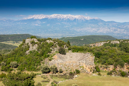 Pinara Ancient City, Fethiye - Turkeyの写真素材