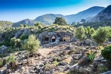 Pinara Ancient City, Fethiye - Turkeyの写真素材