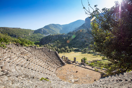 Pinara Ancient City, Fethiye - Turkeyの写真素材