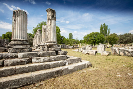 Ruins of the ancient sanctuary Lagina, Turkeyの写真素材