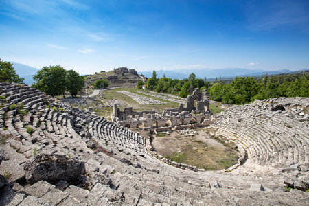 "The ruins of Tlos provide a unique insight into the rich history of Turkey's ancient civilizations."の写真素材