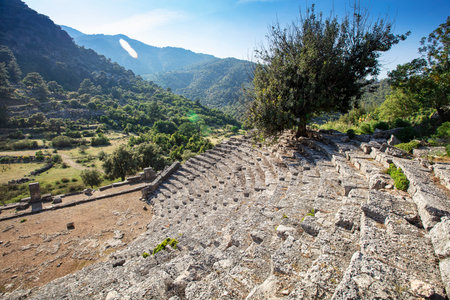 Pinara Ancient City, Fethiye - Turkeyの写真素材