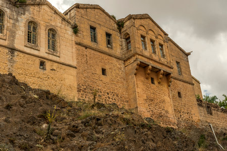 Ihlara Valley. Landscape of the Ihlara Valley in Aksaray Turkey. Natural beauties of Turkey background photo.の写真素材