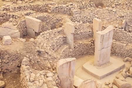 Gobeklitepe in Sanliurfa. The Oldest Temple of the World. Gobekli Tepe is a UNESCO World Heritage siteの写真素材