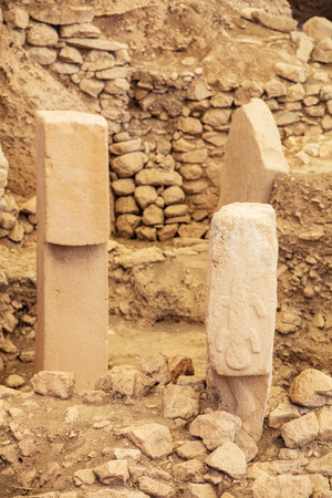 Gobeklitepe in Sanliurfa. The Oldest Temple of the World. Gobekli Tepe is a UNESCO World Heritage siteの写真素材