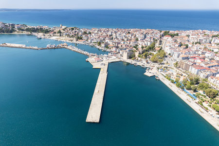 Sinop, Turkey. The northernmost city of Turkey; Sinop City. Sinop Province is a province of Turkey, along the Black Sea. Beautiful Sinop Peninsula view.の写真素材