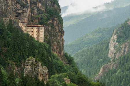 Sumela Monastery Turkish: SÃ¼mela Monastery, is a Greek Orthodox monastery, in the MaÃ§ka district of Trabzon. The monastery is one of the most important historical and touristic venues in Trabzon.の写真素材