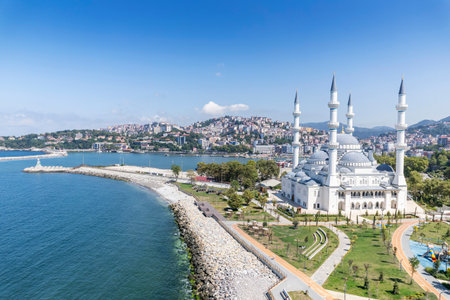 Turkey, black sea coast, aerial view.の写真素材