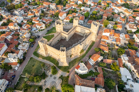North Aegean shorelines aerial photography. Dikili Candarli Izmir Turkey.の写真素材