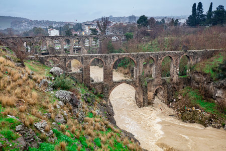 Kizilcullu Aqueducts, Izmirの写真素材