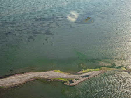 Magnificent visual of Izmir Karsiyaka wetland with drone TÃ¼rkiye