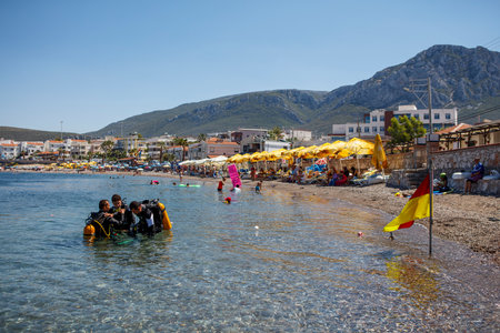Karaburun / Izmir. An Aegean town in Turkey.の写真素材