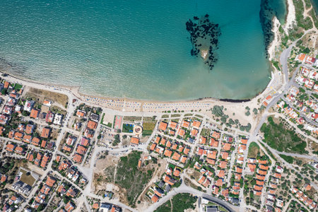 Ardic Beach view in Mordogan of Izmir Provinceの写真素材